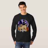 T-shirt Cute Cairn Terrier Halloween Witch Pumpkin (Devant entier)