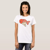 T-shirt Cute Calico Ranchu Poisson d'or Fancy goldfish lov (Devant entier)