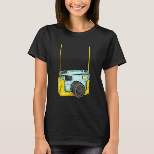 T-shirt Cute Camera Camera Lover Photojournalist (Devant)