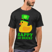 T-shirt Cute canard en caoutchouc Lucky Four Leaf C Leprec (Devant)