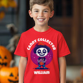 T-shirt Cute Candy Collector Skeleton Boys Halloween