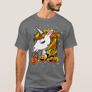 T-shirt Cute Candy Corn Unicorn Halloween