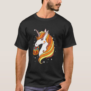 T-shirt Cute Candy Corn Unicorn Halloween Costume Citrouil
