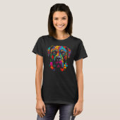 T-shirt Cute Cane Corso Dog Flowers (Devant entier)