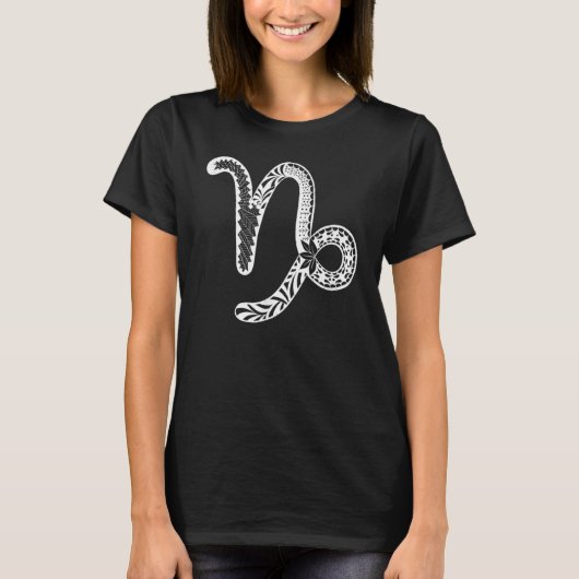 T-shirt Cute Capricorn Sign Zodiac Female (Devant)