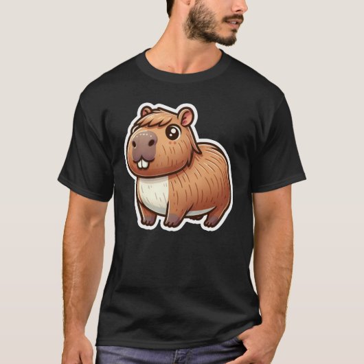 T-shirt Cute Capybara (Devant)
