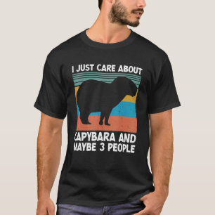 T-shirt Cute Capybara animal aquatique rongeur animal anim