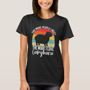 T-shirt Cute Capybara animal aquatique rongeur de rongeur