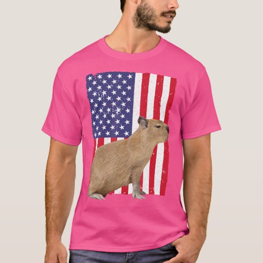 T-shirt Cute Capybara Cavy Rodent Capybara (Devant)