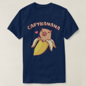 T-shirt Cute Capybara En Banana Capybanana Funny Pun (Design devant)