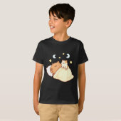 T-shirt Cute Capybara Kawaii Sleep Pajamas Sleepybara Cat  (Devant entier)