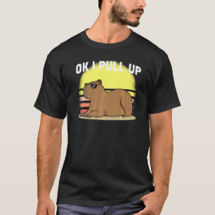 T-shirt Cute Capybara Ok je monte Capybara Mème