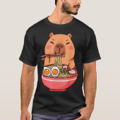 T-shirt Cute Capybara Ramen Kawaii Kids Boys Girls Cool An (Devant)