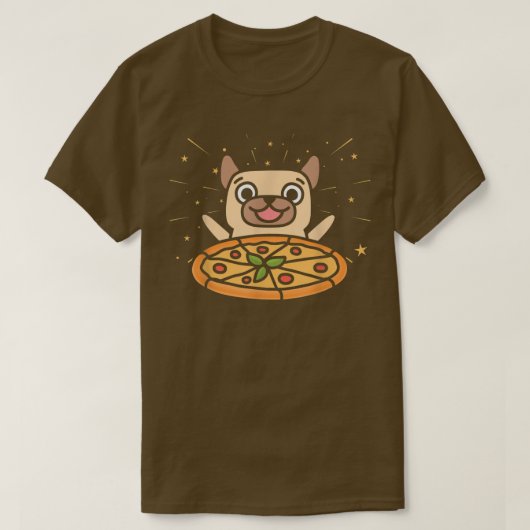 T-shirt Cute Carlin Graphique Pizza Lover Manger Italien P (Design devant)