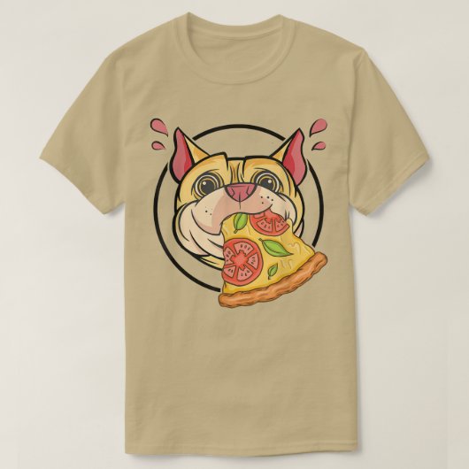 T-shirt Cute Carlin Graphique Pizza Lover Manger Italien P (Design devant)