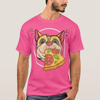 T-shirt Cute Carlin Graphique Pizza Lover Manger Italien P