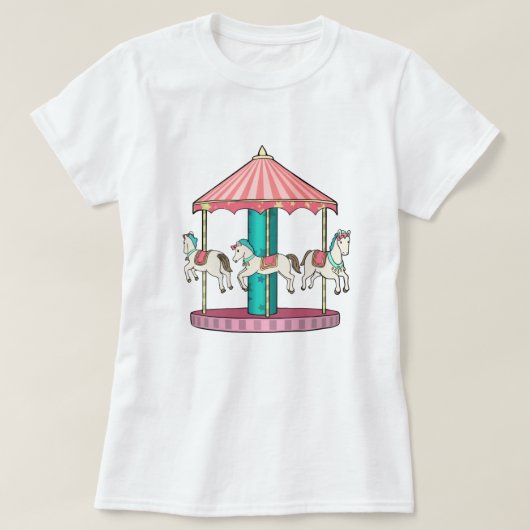 T-shirt Cute carrousel (Design devant)