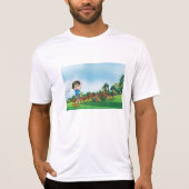 T-shirt Cute Cartoon Boy Golf Fun Golf Amusant Golf Lover  (Devant)