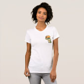 T-shirt Cute Cartoon Crocodile Balancing Giant Taco (Devant entier)