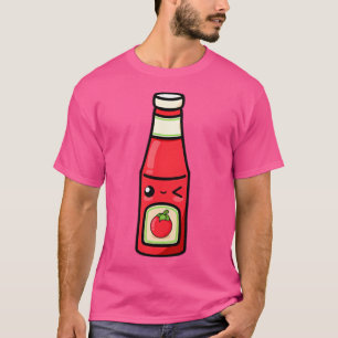 T-shirt Cute Cartoon Tomate Ketchup