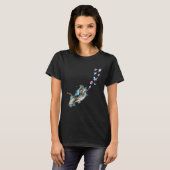 T-shirt Cute Cat Catching Butterfly Kittens  Kitty Adoptio (Devant entier)