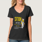 T-shirt Cute Cat Chemistry Chemist Experiment Laboratory C (Devant)