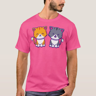 T-shirt Cute Cat Couple Friend