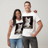 T-shirt Cute Cat Custom. Ajouter une photo et un texte.Per (Unisexe)