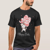 T-shirt Cute  Cat Easter Bunny Kitten Easter Eggs (Devant)
