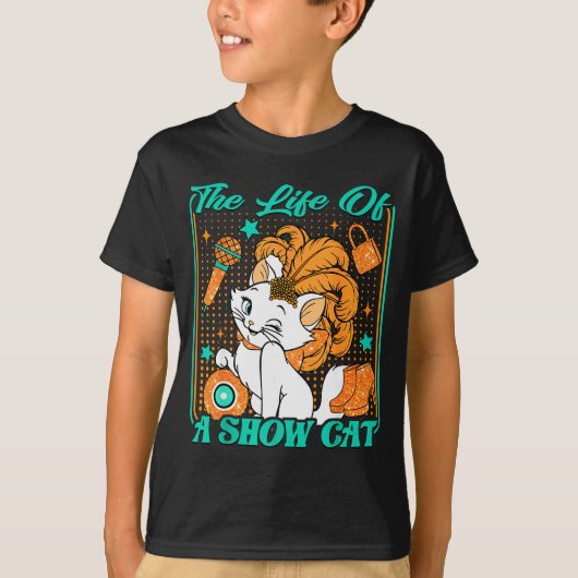 T-shirt Cute Cat Era Life Of Showcat Cat Lover Country Mus (Devant)
