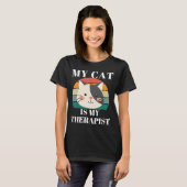 T-shirt Cute Cat My Cat is My Therapy 2 (Devant entier)