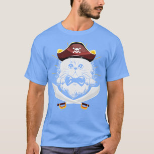 T-shirt Cute Cat Pirate Cadeaux Garçons