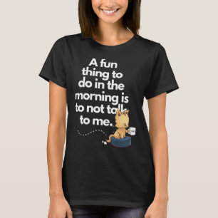 T-shirt Cute Cat Robot Vacuum sarcastique hommes femmes