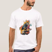 T-shirt cute cat rocks tar design (Devant)