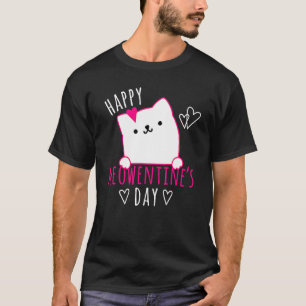 T-shirt Cute Cat Valentines Day for Girls Kitty Quota