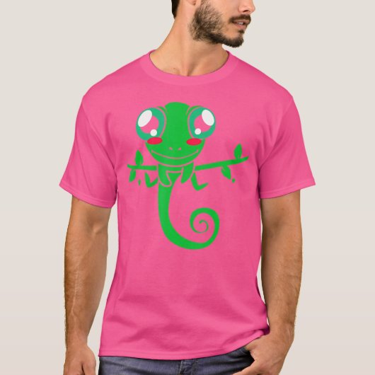 T-shirt Cute Chameleon (Devant)