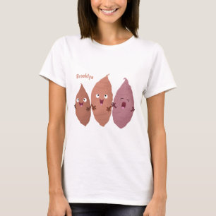 T-shirt Cute chantant des patates douces caricaturales lég