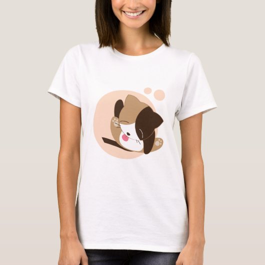 T-shirt Cute chat (Devant)