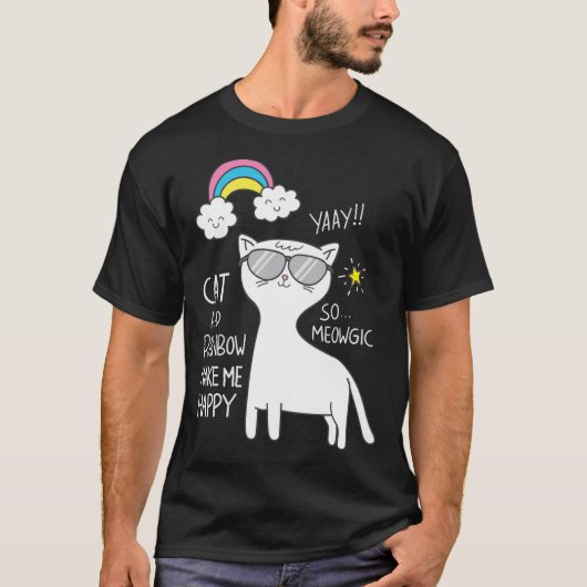 T-shirt Cute chat 8 (Devant)