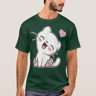 T-shirt Cute Chat Anime Lover Adorable Kawaii Kitten 