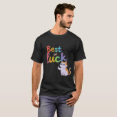 T-shirt Cute Chat Best of Luck : Étendre Fun et Feline Bon (Devant entier)