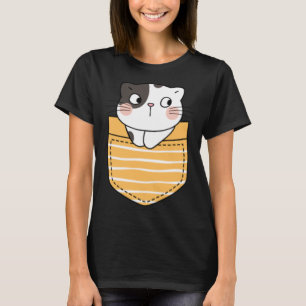 T-shirt Cute Chat dans une pochette Chat Présents Enfants