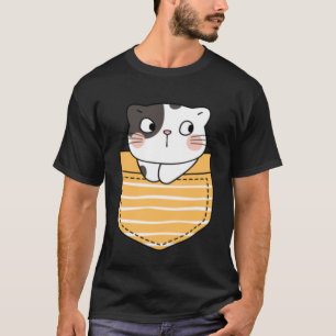 T-shirt Cute Chat dans une pochette Chat Présents Enfants
