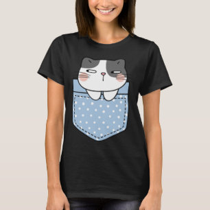 T-shirt Cute Chat dans une pochette Chat Présents Enfants