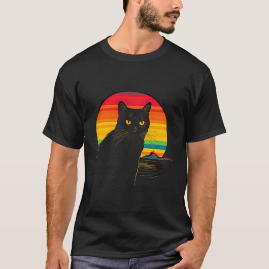 T-shirt Cute Chat Devant Rainbow Cats Lover Catowner (Devant)