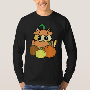T-shirt Cute Chat Harvest Citrouille Automne Automne Harve