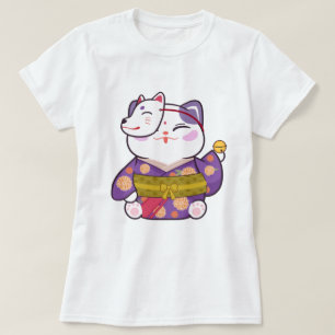 T-shirt Cute Chat Lucky
