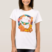 T-shirt Cute Chat Lucky (Devant)