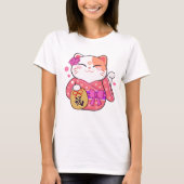 T-shirt Cute Chat Lucky (Devant)