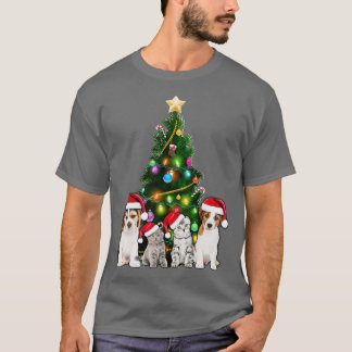T-shirt Cute Chat Noël Arbre Amoureux des chats Noël Anima